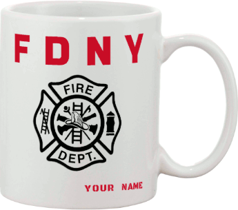 Fire Department With Your Name Custom Mug