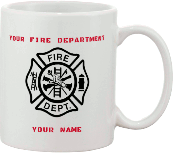 Your Fire Department with Name Custom Mug