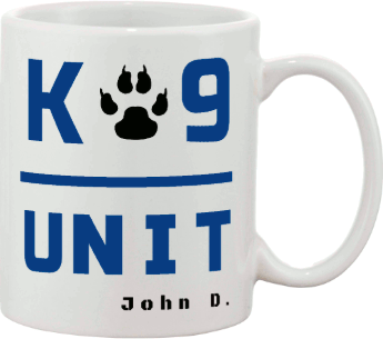 Police K9 Unit With Name Custom Mug