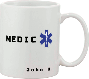 EMS Medic with Name Custom Mug