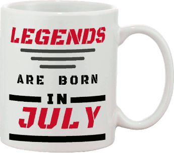 Legends are Born in July Custom Mug
